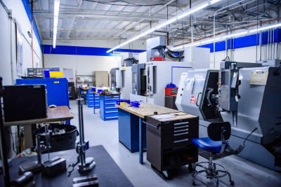 Inside the in-house CNC machine shop at Altair Technologies Inc. USA